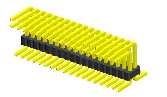 1,27 mm sérstakur pinnahaus tvöfaldur röð SMT