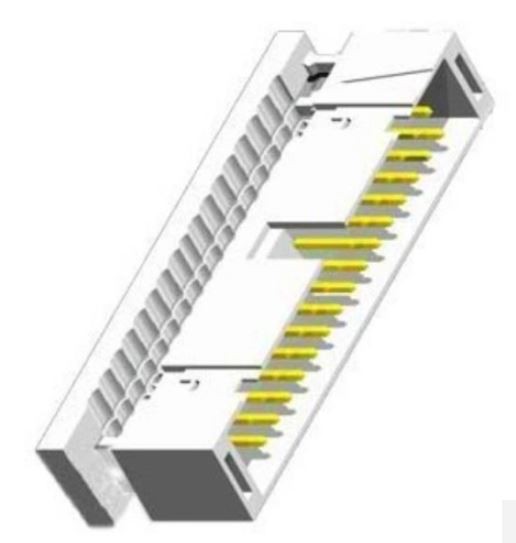 2,54 mm kassahaus IDC gerð