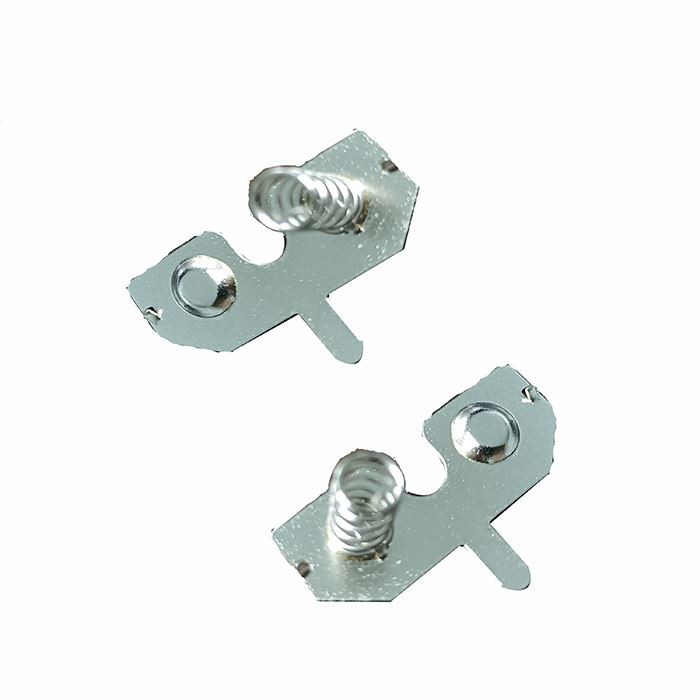 Jákvæðir til neikvæðir rafhlöðufjöðurtengiliðir