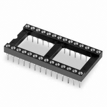 2,54 mm bein DIP tvískiptur innstunga