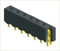 3.96mm kvenkyns haus Ein raðir bein tegund H8.9
